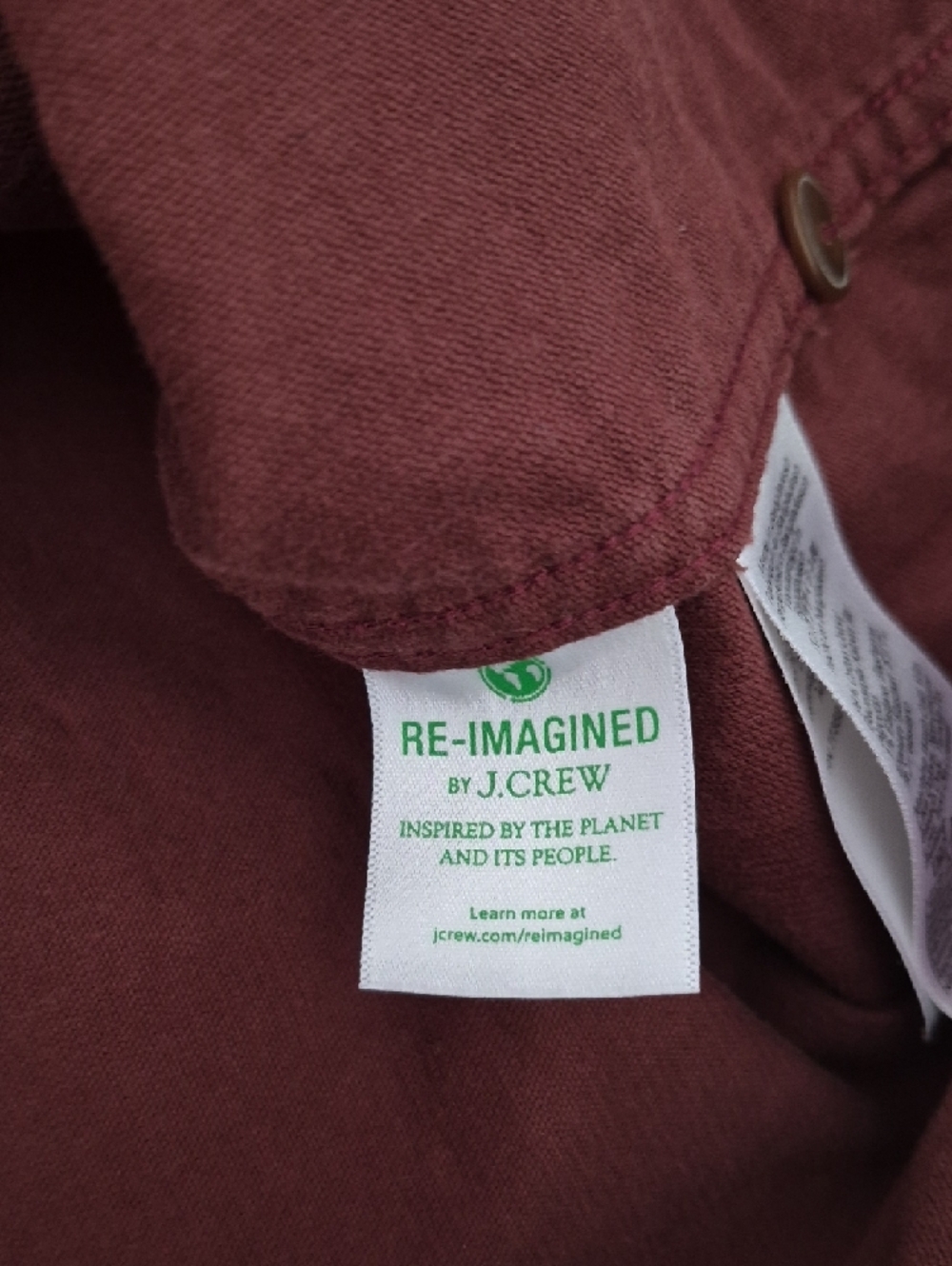 J. Crew Men's Classic Brown Burgundy Corduroy Button Down XL - Picture 6 of 8